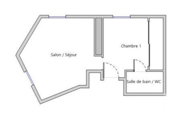 Appartement F1 à vendre - 1 pièce - 19 m2 - Paris - 75016 - ILE-DE-FRANCE