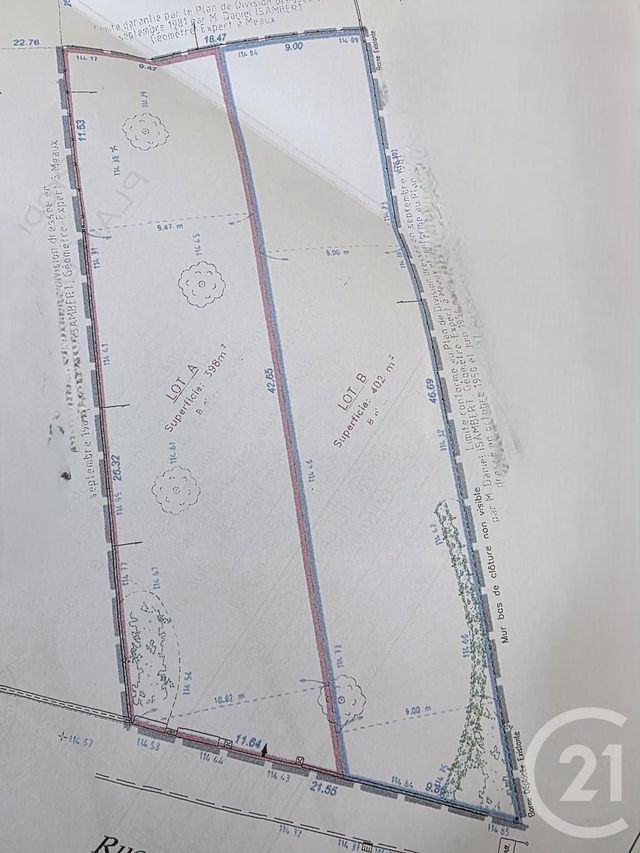 Terrain à vendre - 398 m2 - Monthyon - 77 - ILE-DE-FRANCE