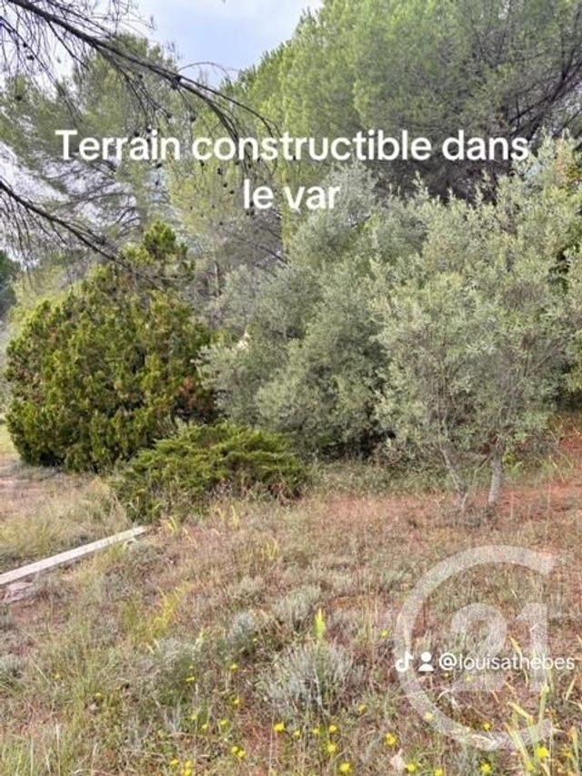 Terrain &agrave; vendre - 1300 m2 - Le Val - 83 - PROVENCE-ALPES-COTE-D-AZUR