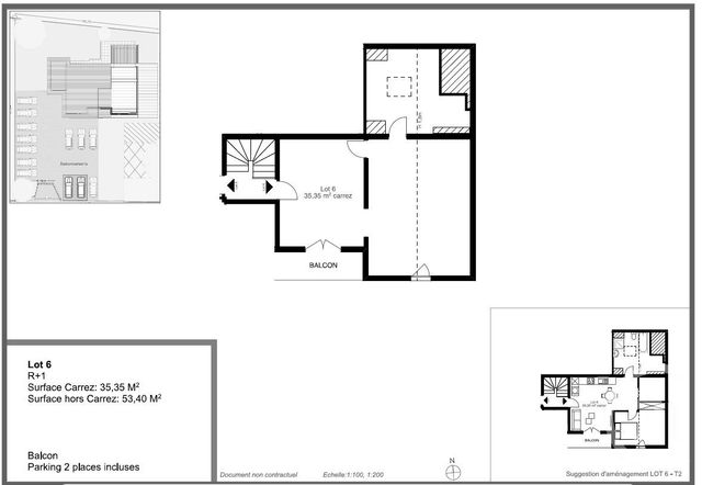 Appartement T2 &agrave; vendre - 2 pi&egrave;ces - 35,35 m2 - Angresse - 40 - AQUITAINE