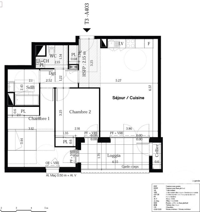 Appartement T3 à vendre - 3 pièces - 66,80 m2 - Nantes - 44 - PAYS-DE-LOIRE