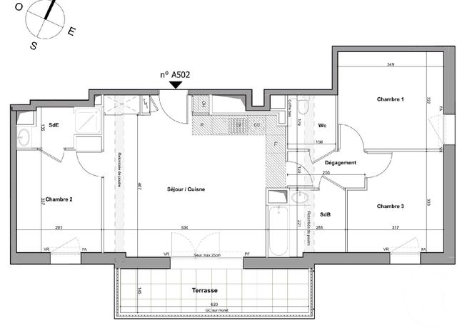 Appartement T4 à vendre - 4 pièces - 73,08 m2 - Nantes - 44 - PAYS-DE-LOIRE