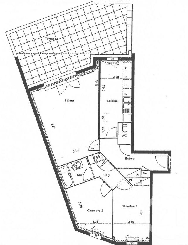 Appartement T3 &agrave; vendre - 3 pi&egrave;ces - 68,85 m2 - Nantes - 44 - PAYS-DE-LOIRE