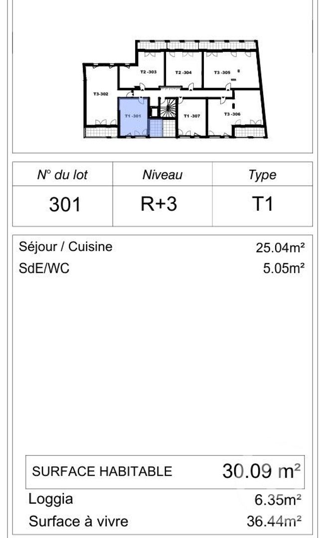 Appartement Studio à vendre - 1 pièce - 30,09 m2 - Nantes - 44 - PAYS-DE-LOIRE