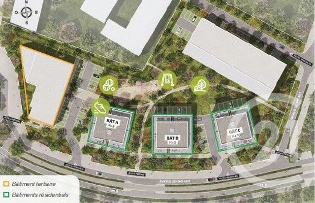 Appartement F3 à vendre - 3 pièces - 63,31 m2 - Villenave D Ornon - 33 - AQUITAINE