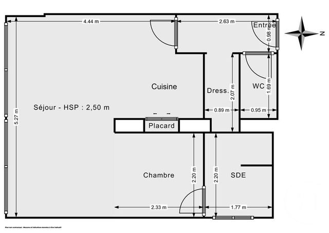 Appartement F1 &agrave; louer - 1 pi&egrave;ce - 34 m2 - Paris - 75015 - ILE-DE-FRANCE