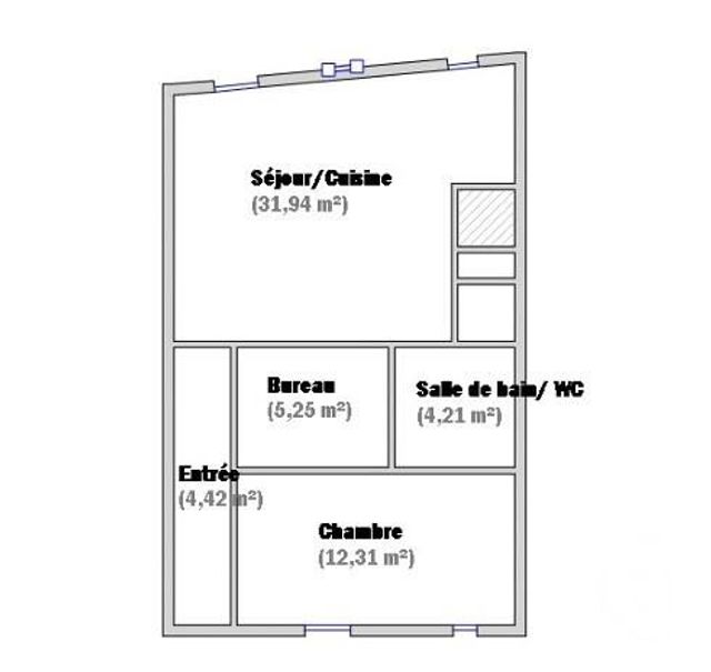 Appartement T3 &agrave; vendre - 3 pi&egrave;ces - 58,13 m2 - Paris - 75006 - ILE-DE-FRANCE