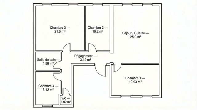 Appartement F5 &agrave; vendre - 5 pi&egrave;ces - 89,18 m2 - Paris - 75005 - ILE-DE-FRANCE