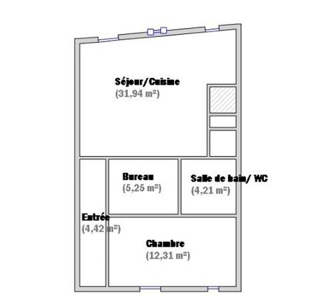 Appartement T3 &agrave; vendre - 3 pi&egrave;ces - 58,13 m2 - Paris - 75006 - ILE-DE-FRANCE