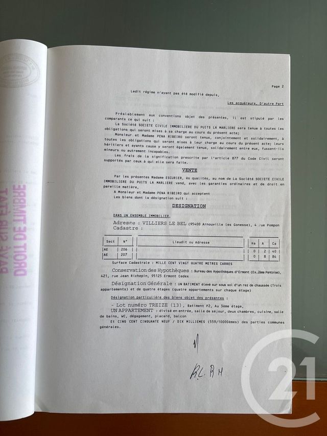 Appartement F3 &agrave; vendre - 3 pi&egrave;ces - 57,39 m2 - Villiers Le Bel - 95 - ILE-DE-FRANCE