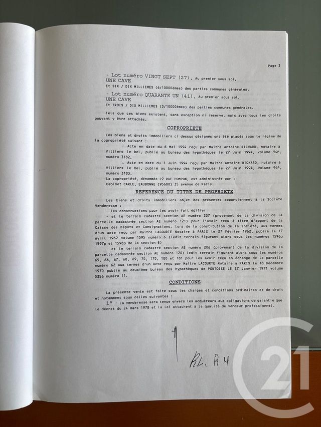Appartement F3 &agrave; vendre - 3 pi&egrave;ces - 57,39 m2 - Villiers Le Bel - 95 - ILE-DE-FRANCE