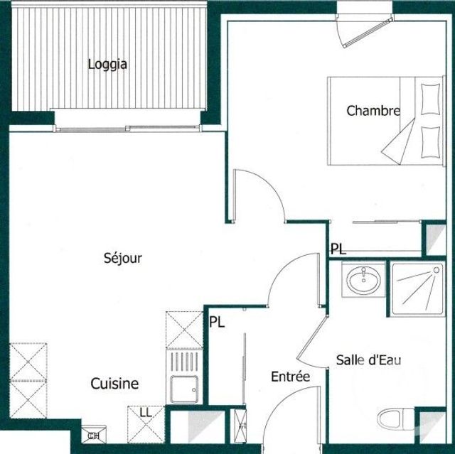 Appartement T2 &agrave; louer - 2 pi&egrave;ces - 41,50 m2 - St Medard En Jalles - 33 - AQUITAINE