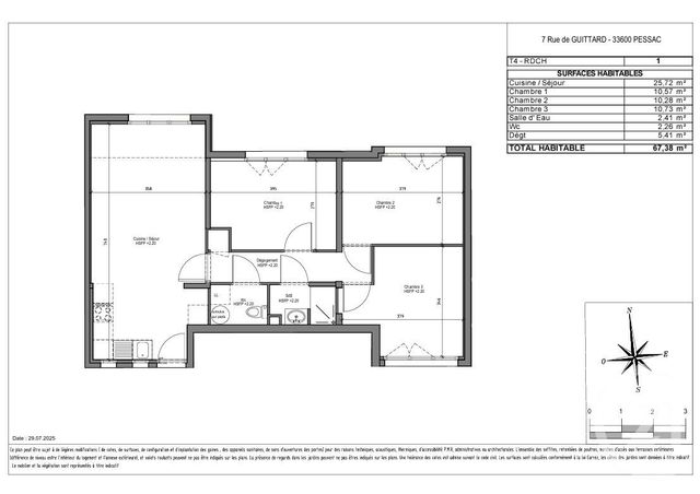 Appartement Chambre &agrave; louer - 1 pi&egrave;ce - 10,73 m2 - Pessac - 33 - AQUITAINE