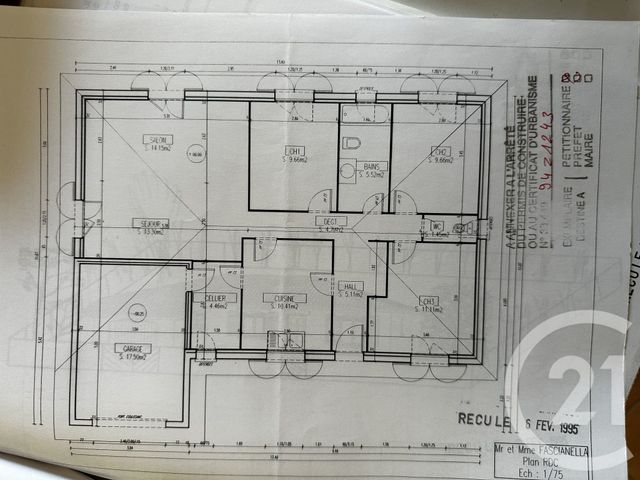 Maison &agrave; louer - 5 pi&egrave;ces - 90,46 m2 - St Medard En Jalles - 33 - AQUITAINE