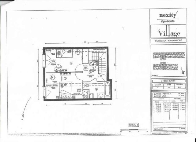 Appartement T3 &agrave; louer - 3 pi&egrave;ces - 68,03 m2 - Bordeaux - 33 - AQUITAINE