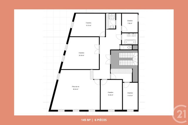 Appartement F6 &agrave; vendre - 6 pi&egrave;ces - 145 m2 - Marseille - 13005 - PROVENCE-ALPES-COTE-D-AZUR