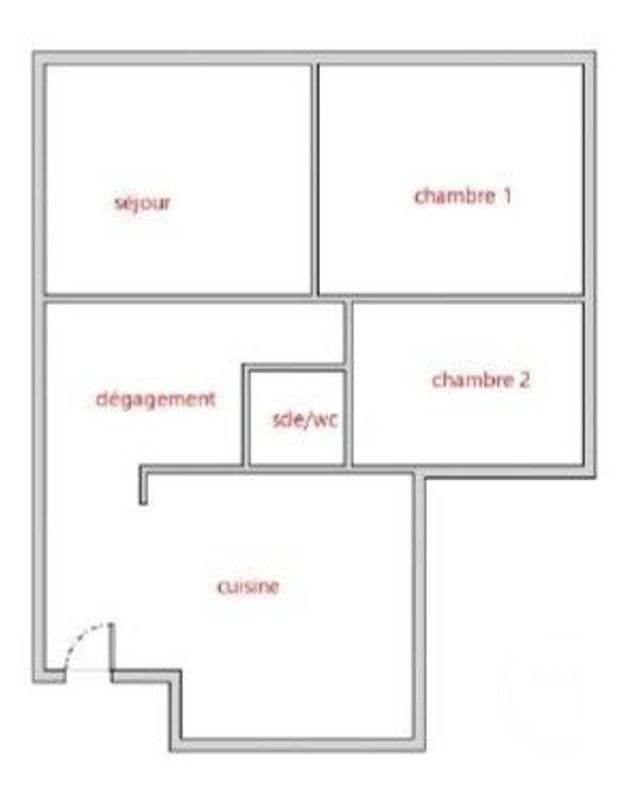 Appartement F3 &agrave; louer - 3 pi&egrave;ces - 48,61 m2 - Marseille - 13001 - PROVENCE-ALPES-COTE-D-AZUR