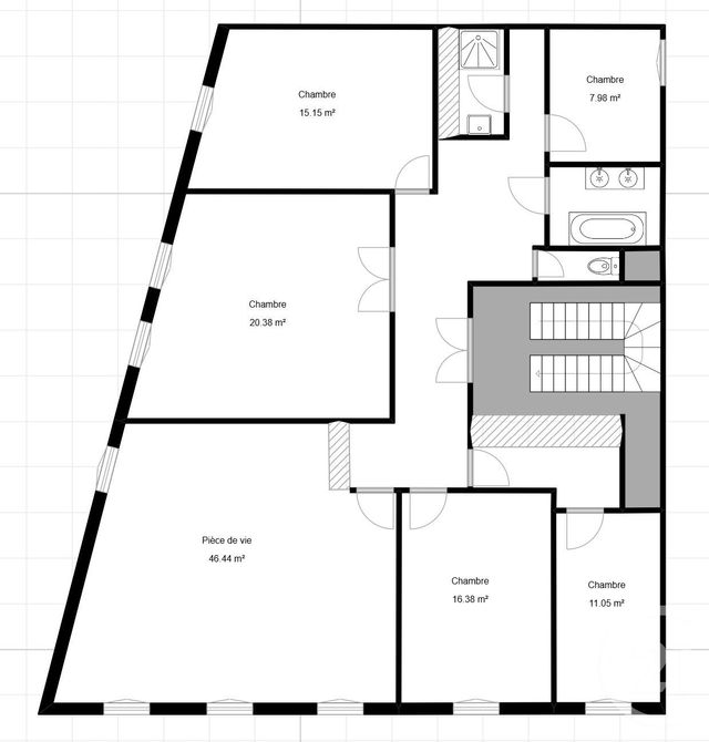 Appartement F6 &agrave; vendre - 6 pi&egrave;ces - 145 m2 - Marseille - 13005 - PROVENCE-ALPES-COTE-D-AZUR