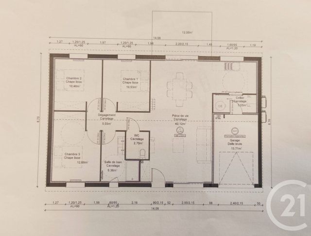 Maison à vendre - 4 pièces - 91,44 m2 - Bressols - 82 - MIDI-PYRENEES