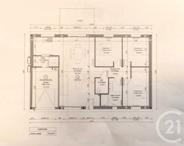 Maison &agrave; vendre - 4 pi&egrave;ces - 91 m2 - Bressols - 82 - MIDI-PYRENEES