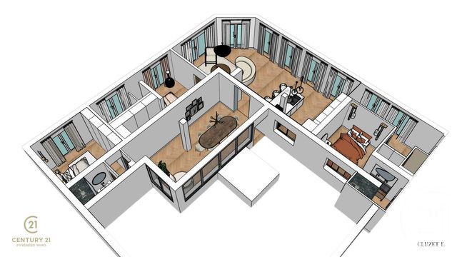 Appartement F4 à vendre - 4 pièces - 165 m2 - Bagneres De Luchon - 31 - MIDI-PYRENEES