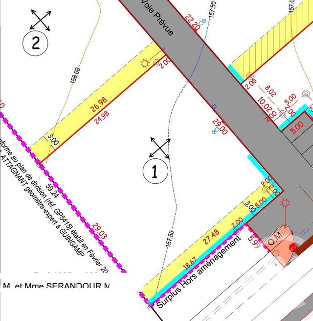 Terrain &agrave; vendre - 802 m2 - Lanrodec - 22 - BRETAGNE