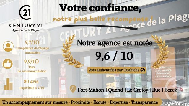 Appartement F2 &agrave; vendre - 2 pi&egrave;ces - 37 m2 - Fort Mahon Plage - 80 - PICARDIE