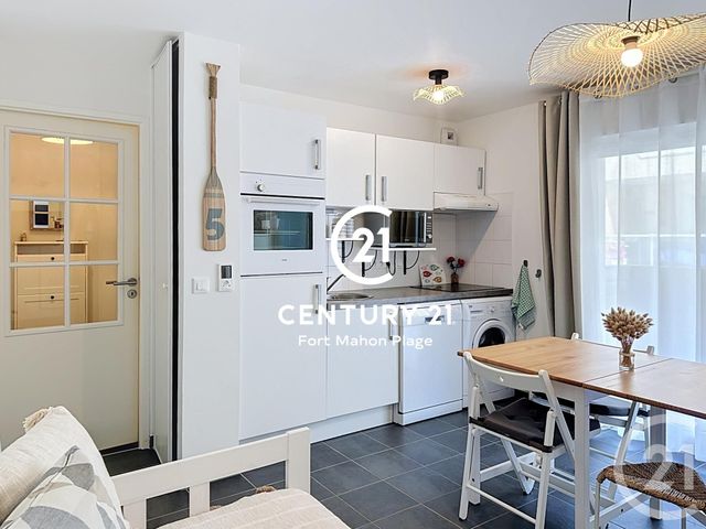 Appartement Studio Cabine &agrave; vendre - 1 pi&egrave;ce - 25 m2 - Fort Mahon Plage - 80 - PICARDIE