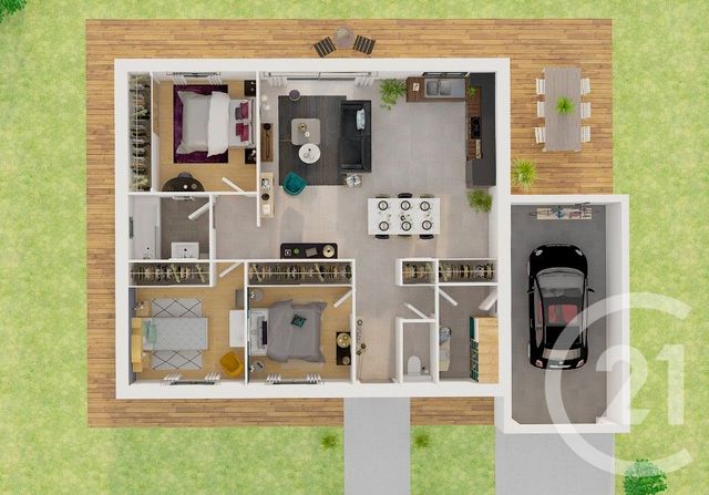 Maison &agrave; vendre - 4 pi&egrave;ces - 79,73 m2 - Grosbreuil - 85 - PAYS-DE-LOIRE