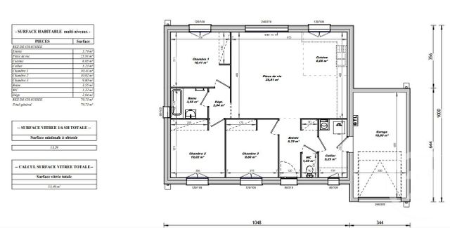 Maison &agrave; vendre - 4 pi&egrave;ces - 79,73 m2 - Grosbreuil - 85 - PAYS-DE-LOIRE
