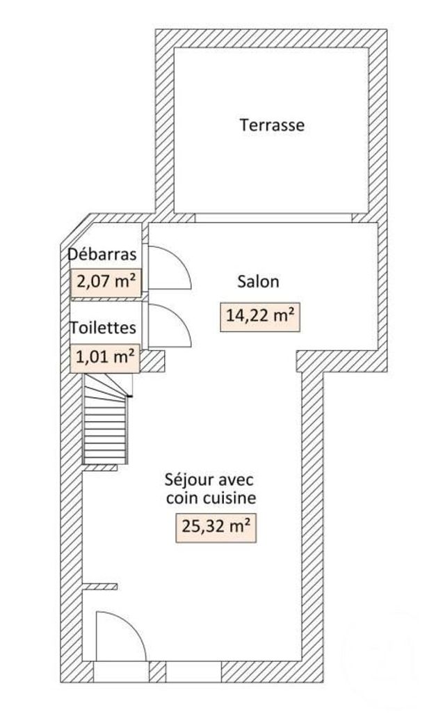 Maison à vendre - 4 pièces - 92,97 m2 - Batz Sur Mer - 44 - PAYS-DE-LOIRE