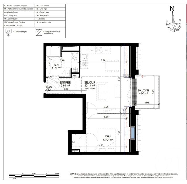 Appartement F2 &agrave; vendre - 2 pi&egrave;ces - 41,80 m2 - St Aubin Sur Mer - 14 - BASSE-NORMANDIE