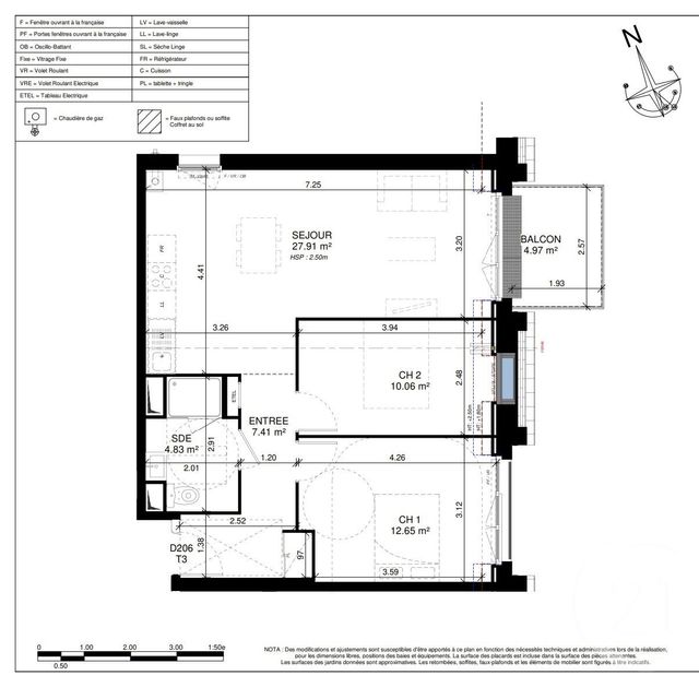 Appartement F2 &agrave; vendre - 3 pi&egrave;ces - 62,90 m2 - St Aubin Sur Mer - 14 - BASSE-NORMANDIE