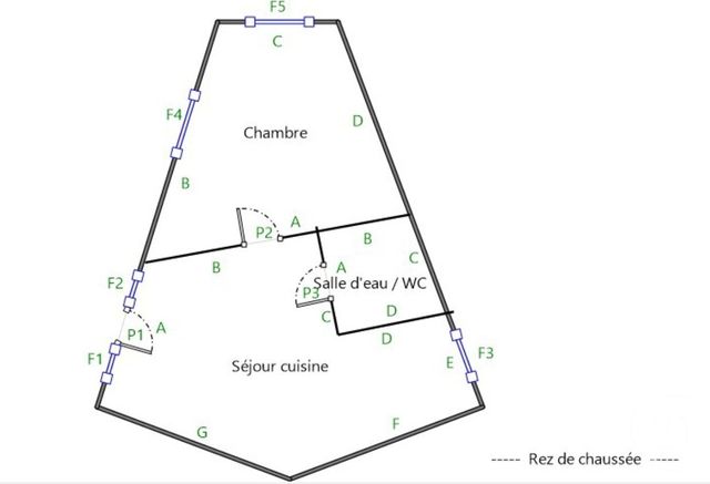 Appartement F2 &agrave; louer - 2 pi&egrave;ces - 33,92 m2 - Sete - 34 - LANGUEDOC-ROUSSILLON