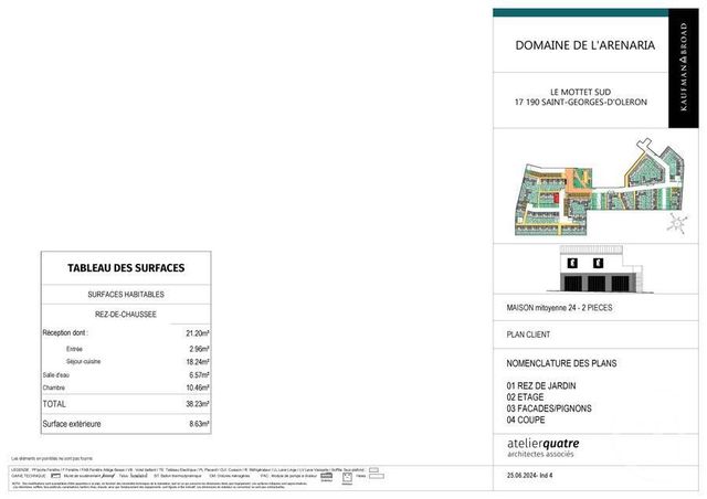 Maison à vendre - 2 pièces - 38,23 m2 - St Georges D Oleron - 17 - POITOU-CHARENTES