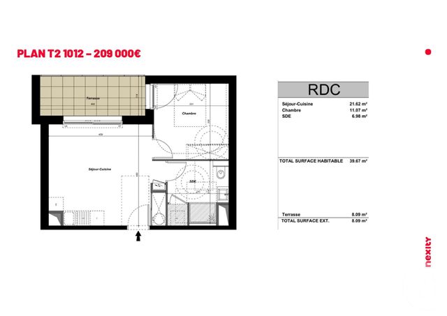 Appartement F2 &agrave; vendre - 2 pi&egrave;ces - 39,67 m2 - St Trojan Les Bains - 17 - POITOU-CHARENTES