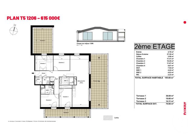 Appartement F5 &agrave; vendre - 5 pi&egrave;ces - 105,68 m2 - St Trojan Les Bains - 17 - POITOU-CHARENTES