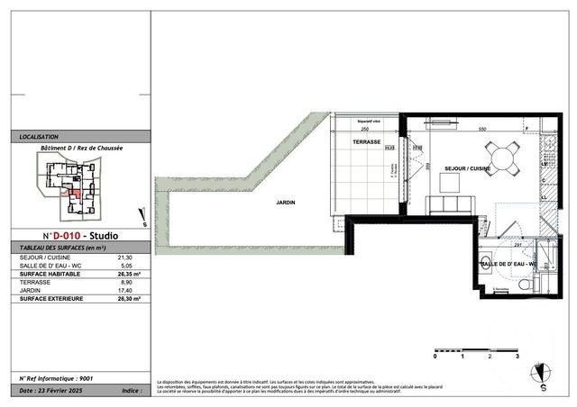 Appartement Studio à vendre - 1 pièce - 26,35 m2 - Antibes - 06 - PROVENCE-ALPES-COTE-D-AZUR