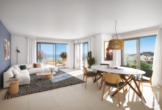 Appartement T2 à vendre - 2 pièces - 46,75 m2 - Antibes - 06 - PROVENCE-ALPES-COTE-D-AZUR