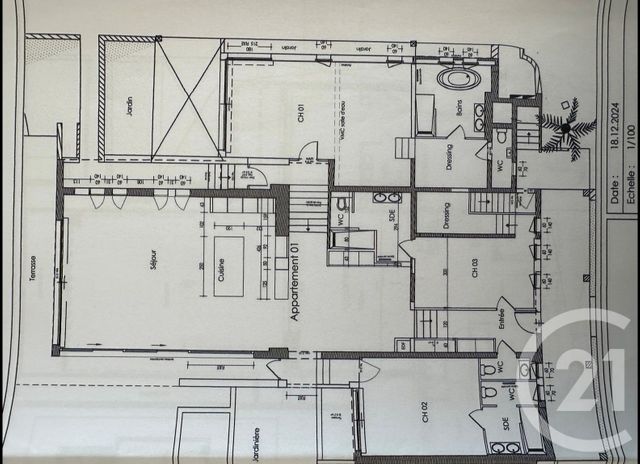 Appartement F4 à vendre - 4 pièces - 200,19 m2 - Cagnes Sur Mer - 06 - PROVENCE-ALPES-COTE-D-AZUR