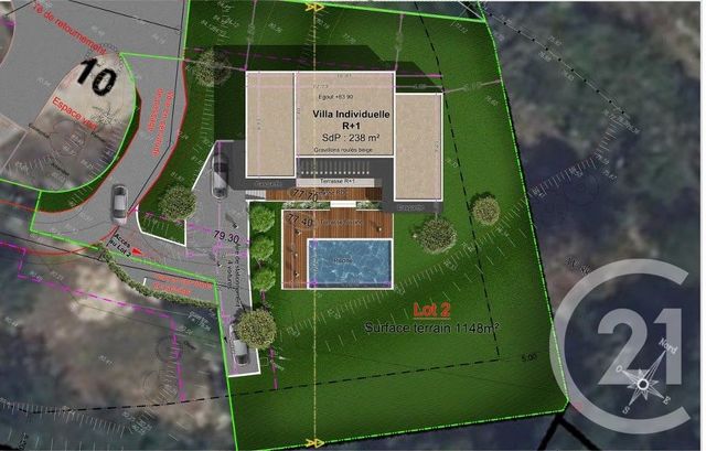 Terrain &agrave; vendre - 1148 m2 - Cagnes Sur Mer - 06 - PROVENCE-ALPES-COTE-D-AZUR