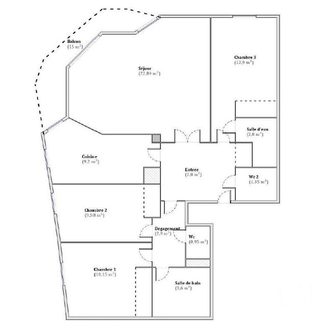 Appartement F4 &agrave; vendre - 3 pi&egrave;ces - 84,07 m2 - Cagnes Sur Mer - 06 - PROVENCE-ALPES-COTE-D-AZUR
