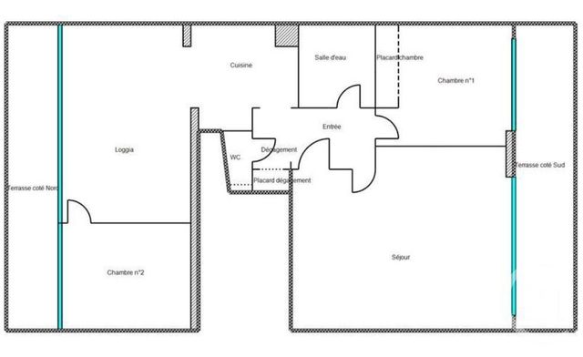 Appartement F3 &agrave; vendre - 2 pi&egrave;ces - 49 m2 - Cagnes Sur Mer - 06 - PROVENCE-ALPES-COTE-D-AZUR