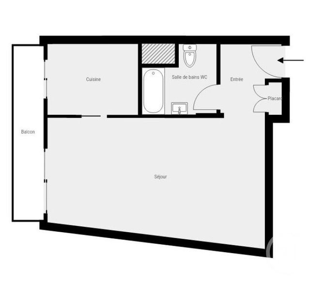 Appartement F1 &agrave; louer - 1 pi&egrave;ce - 34,90 m2 - Cagnes Sur Mer - 06 - PROVENCE-ALPES-COTE-D-AZUR