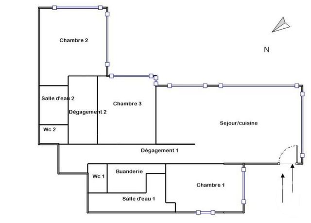 Appartement &agrave; vendre - 4 pi&egrave;ces - 137 m2 - Villeneuve Loubet - 06 - PROVENCE-ALPES-COTE-D-AZUR