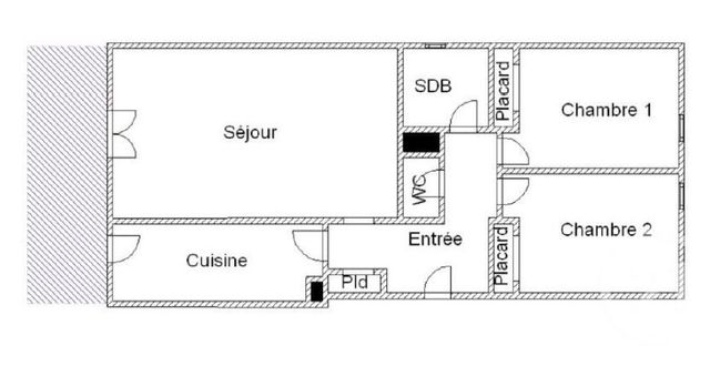 Appartement F3 &agrave; louer - 3 pi&egrave;ces - 58,55 m2 - St Laurent Du Var - 06 - PROVENCE-ALPES-COTE-D-AZUR