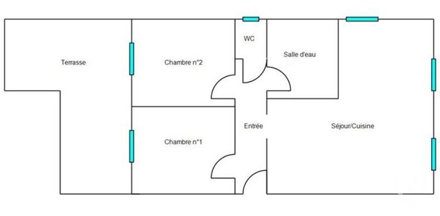 Appartement F3 &agrave; vendre - 3 pi&egrave;ces - 55,62 m2 - Cagnes Sur Mer - 06 - PROVENCE-ALPES-COTE-D-AZUR