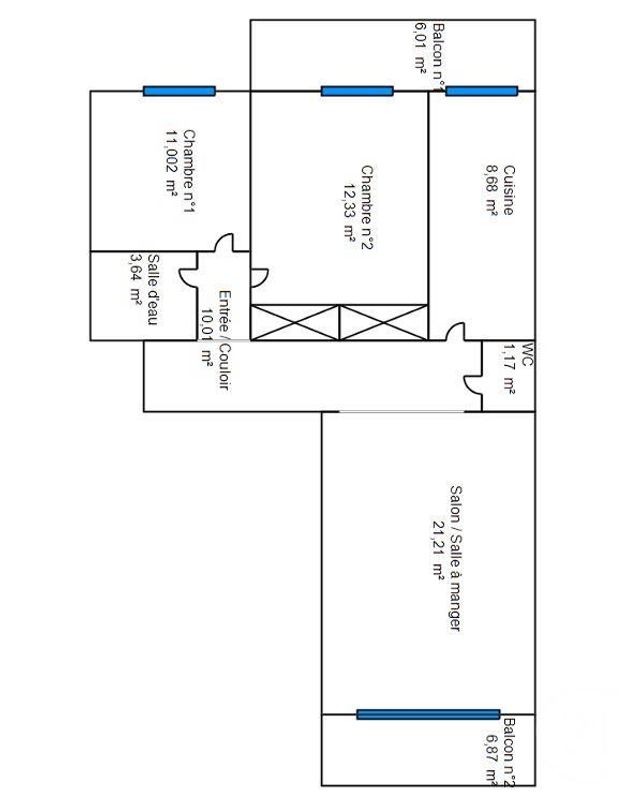 Appartement F3 &agrave; vendre - 3 pi&egrave;ces - 68,04 m2 - Cagnes Sur Mer - 06 - PROVENCE-ALPES-COTE-D-AZUR