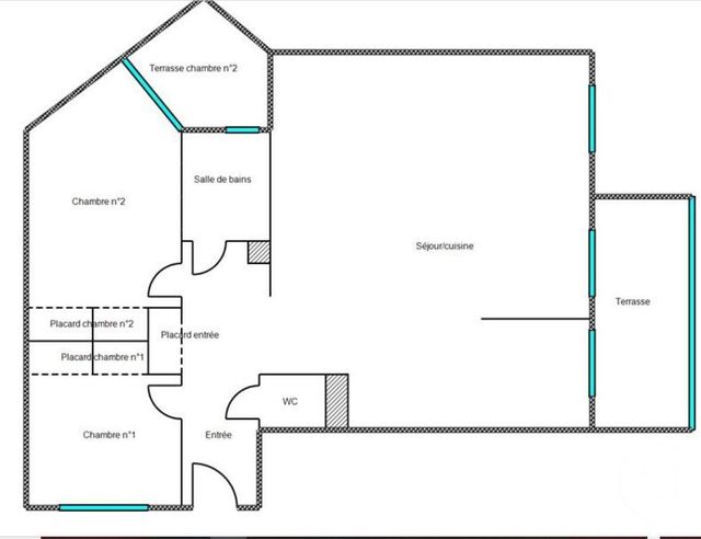 Appartement F3 &agrave; vendre - 3 pi&egrave;ces - 67,75 m2 - St Laurent Du Var - 06 - PROVENCE-ALPES-COTE-D-AZUR