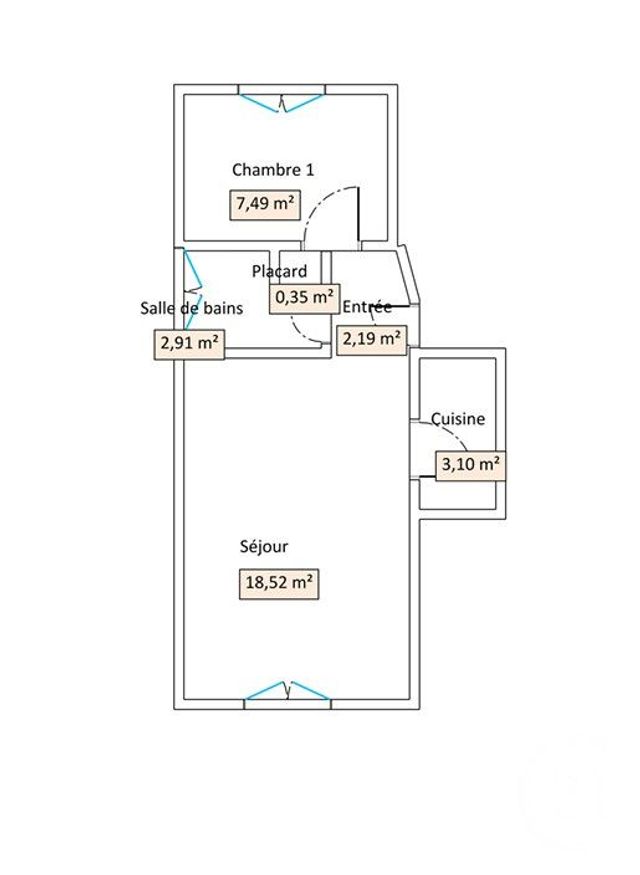 Appartement &agrave; vendre - 2 pi&egrave;ces - 35 m2 - Le Touquet Paris Plage - 62 - NORD-PAS-DE-CALAIS